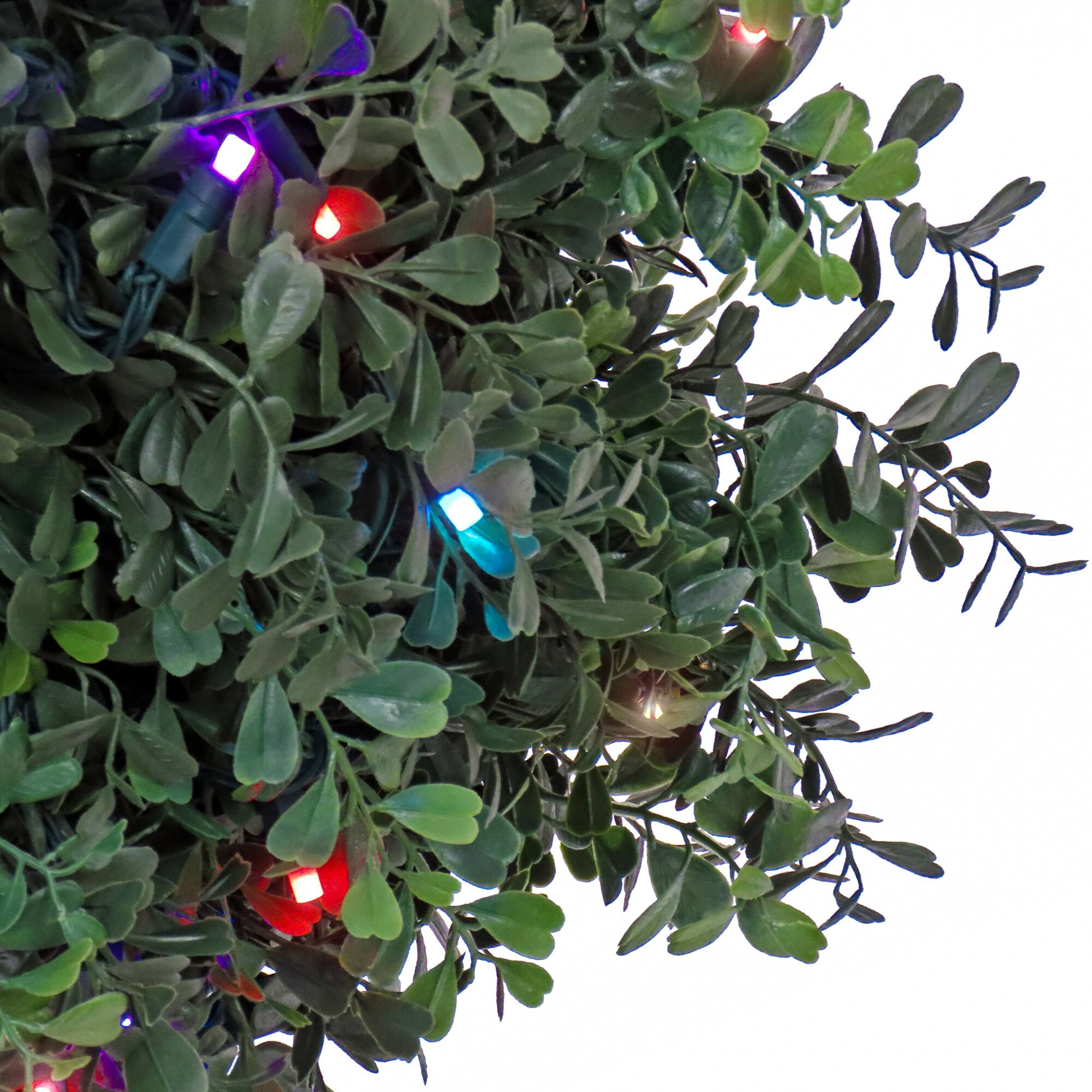 4ft. Boxwood Spiral Topiary with Multi-Function LED Lights